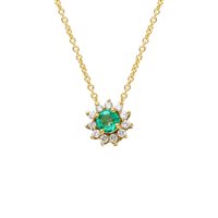 Collana Gioielleria Dossena  Donna in Oro Smeraldo 270981SG